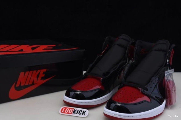 Rep TBK 1 Jordan Bred 555088-063 Patent Air High OG 0822